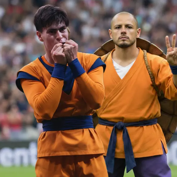 Chicharito es el Maestro Roshi de la Hormiga González en Chivas Chicharito es el Maestro Roshi de la Hormiga González en Chivas