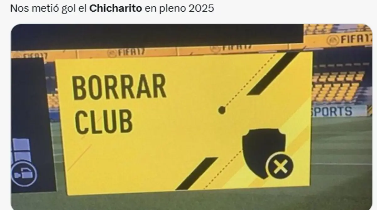 Y este gol podría ser el último que anote Javier Hernández con la camiseta de las Chivas 