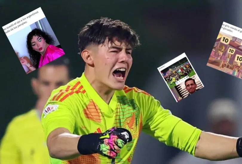 Santi López siendo tendencia después de su icónico penal.