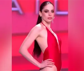 Fátima Bosch brilla en traje de baño en Miss Universe 2025