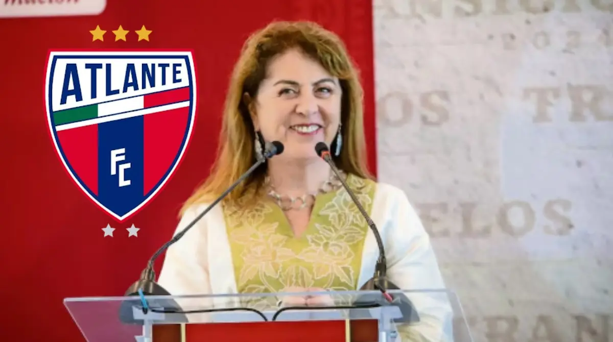  La gobernadora de Morelos se adelanta al anuncio oficial sobre el regreso del Atlante a la Liga MX 