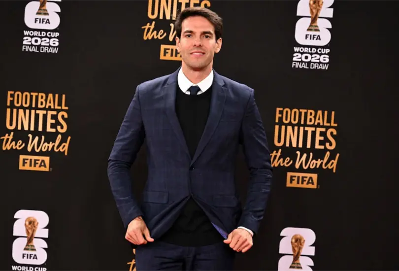 Kaká en la Alfombra roja del Sorteo del Mundial 2026