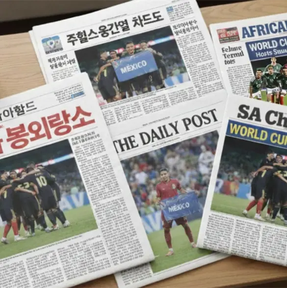 La reacción de la prensa en Sudáfrica y Corea del Sur al partido vs México