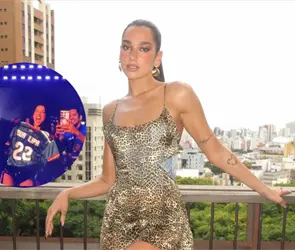 Dua Lipa posa con camiseta de la Selección Mexicana en su concierto de CDMX