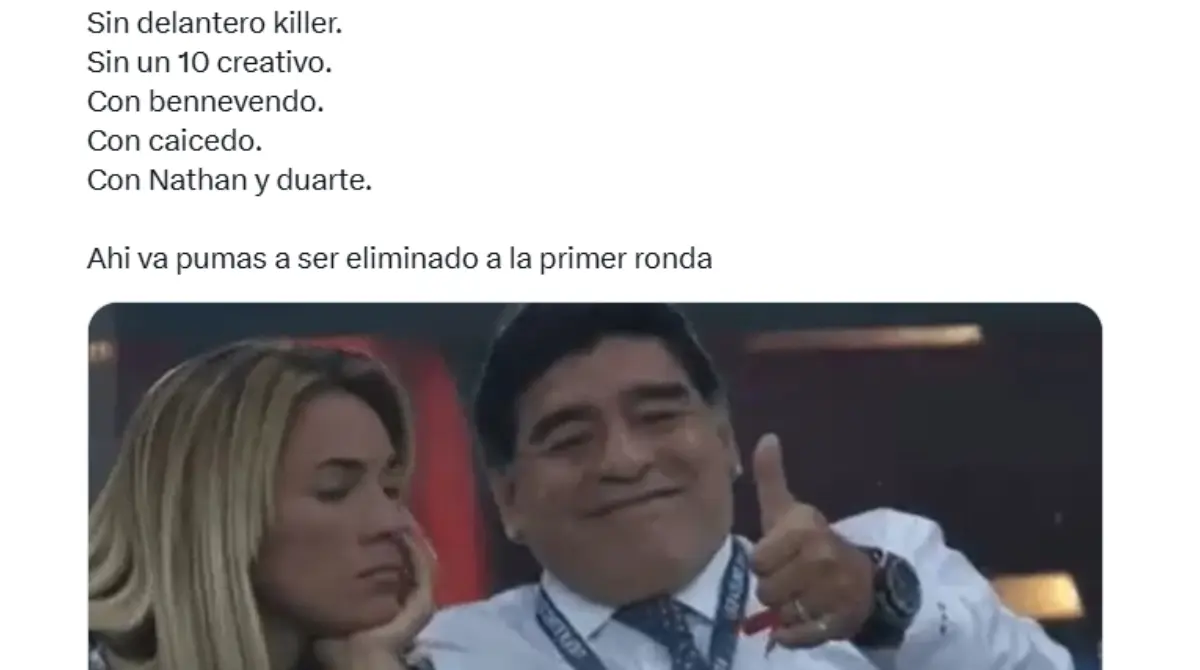 Y algunos aficionados consideran que ese podría ser el primer y último partido de Pumas en el siguiente torneo 