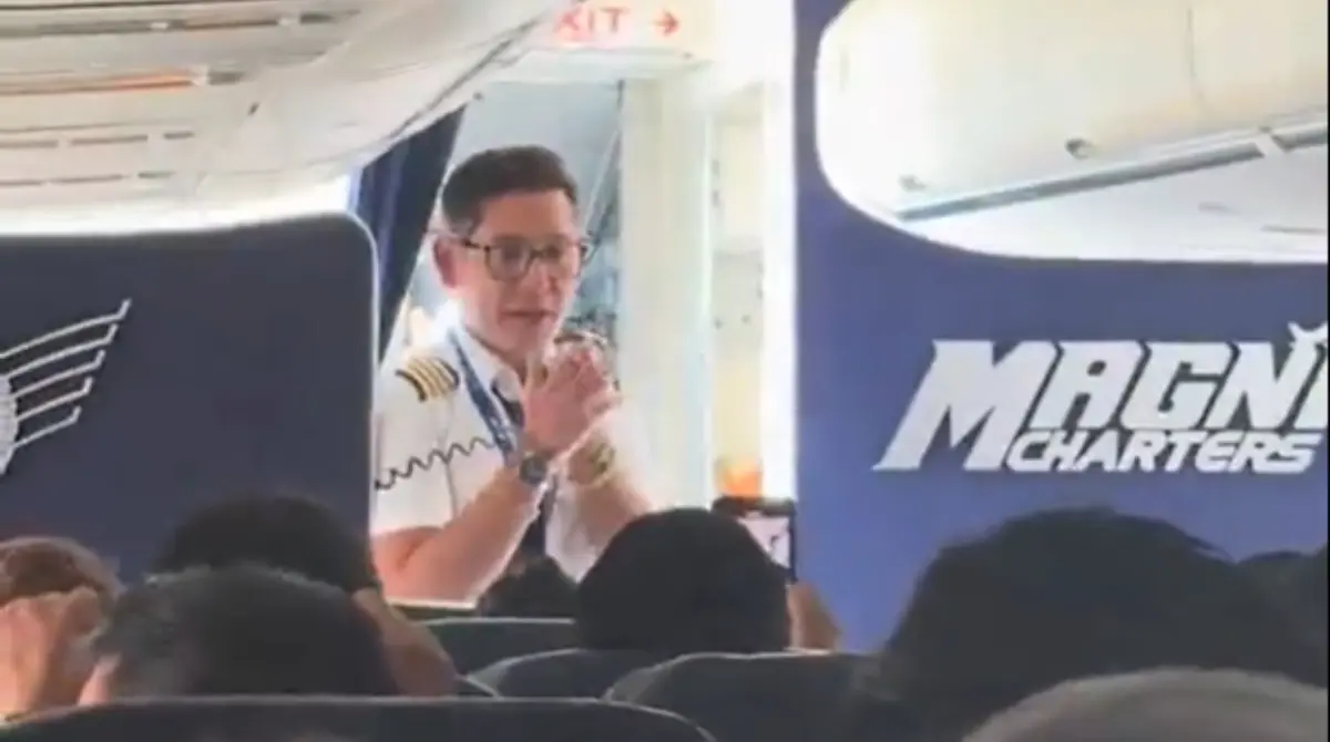  Pasajeros de un vuelo a Cancún viven momentos de incertidumbre por la protesta de un piloto 