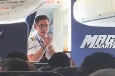 Protesta en vuelo: piloto de Magnicharters retiene pasajeros