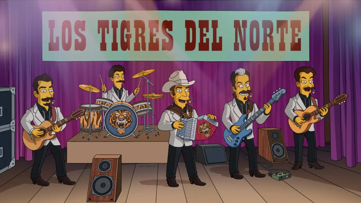  Los Tigres del Norte en Los Simpson. 