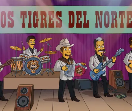 Los Tigres del Norte llegan a Los Simpson con un corrido dedicado a Homero