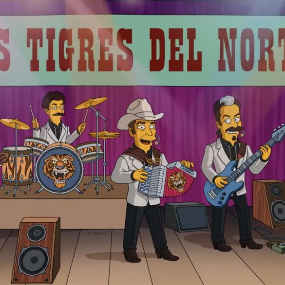 Los Tigres del Norte llegan a Los Simpson con un corrido dedicado a Homero