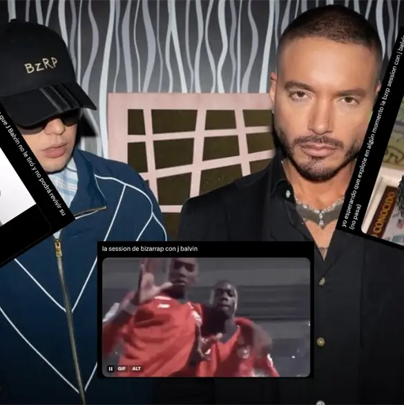 J Balvin es v&iacute;ctima de memes tras sesi&oacute;n con Bizarrap