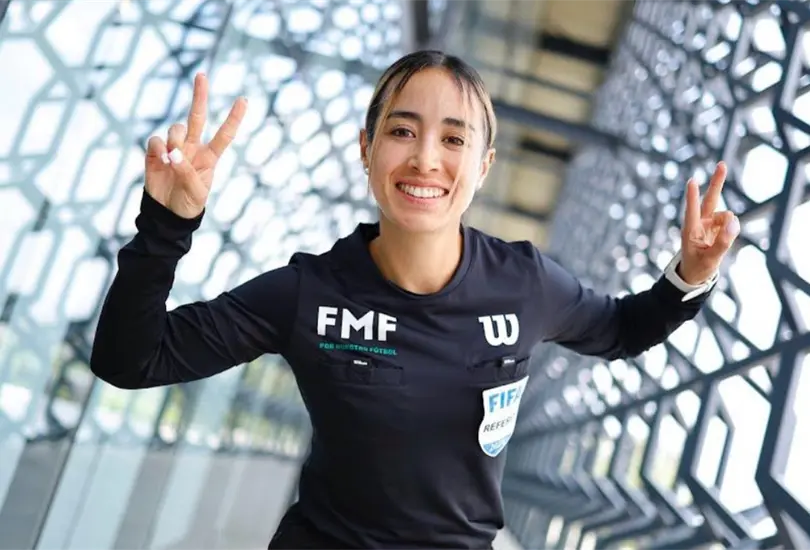 Katia Itzel Garc&iacute;a,  la sexta mejor &aacute;rbitra del mundo en  2025