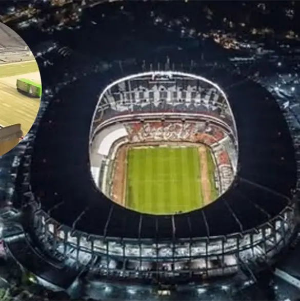 As&iacute; luce el Estadio Azteca con su nuevo c&eacute;sped h&iacute;brido