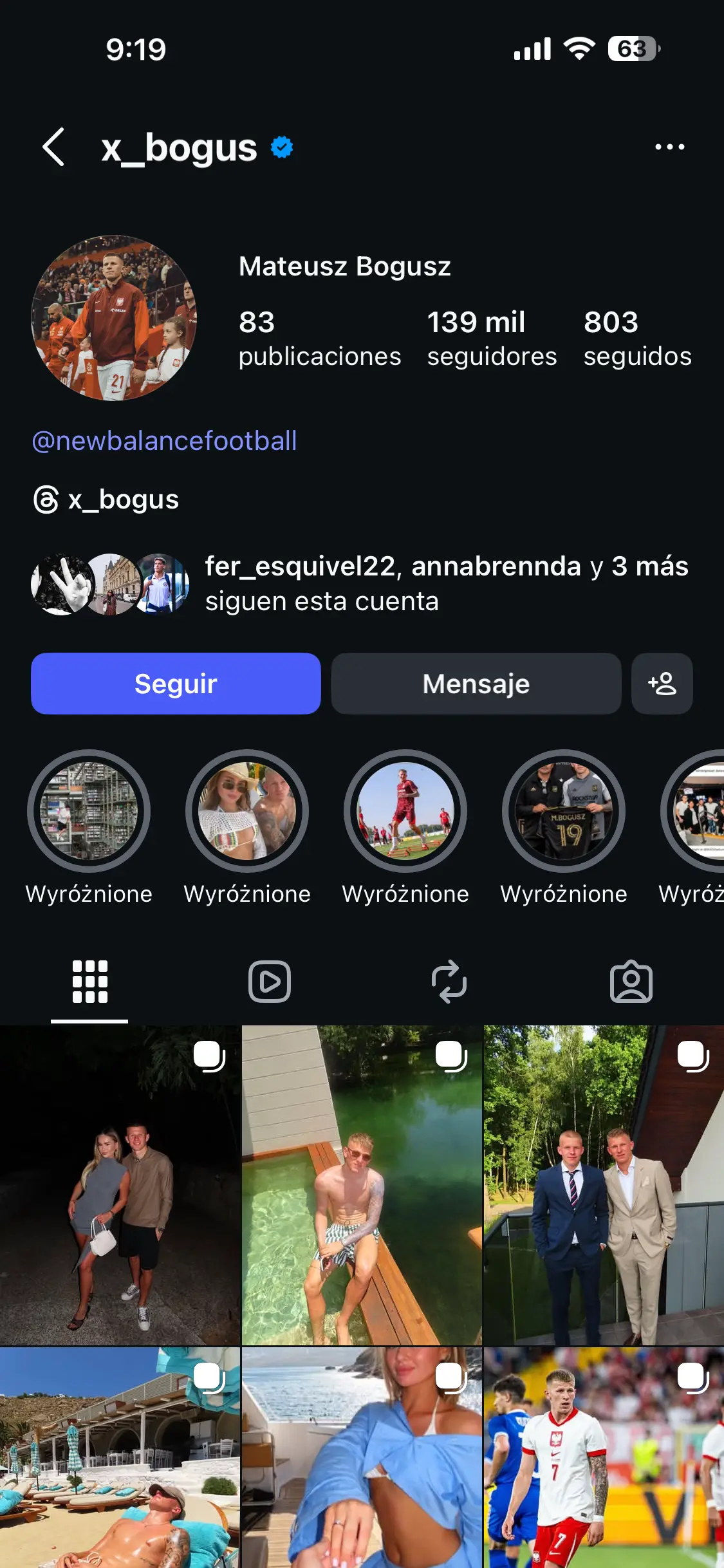 Bogusz no tiene rastro de la Maquina