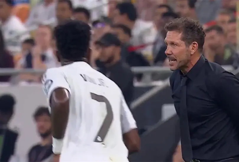 Cholo encar&oacute; a Vinicius