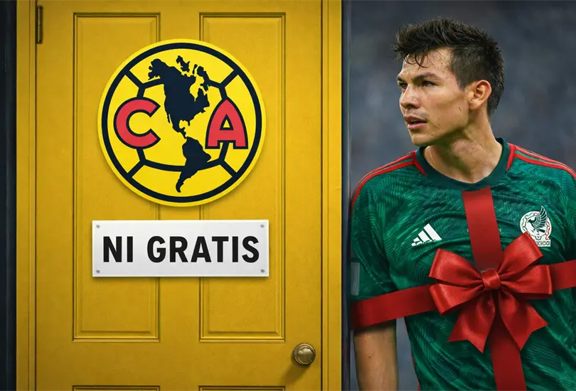 Tras su salida de San Diego FC, una versi&oacute;n period&iacute;stica asegura que el Am&eacute;rica no considera a Hirving "Chucky" Lozano, "ni gratis".