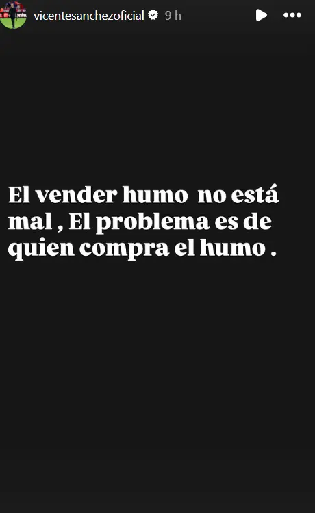 Vicente S&aacute;nchez lanz&oacute; un dardo desde IG
