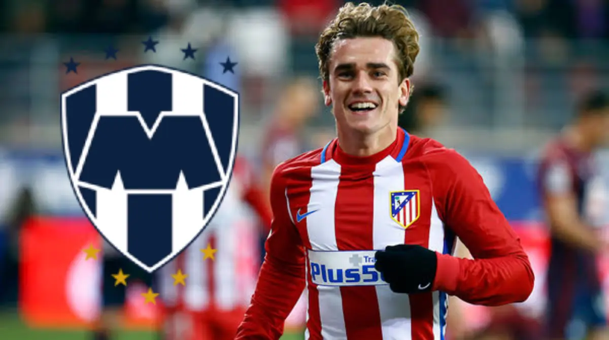  Griezmann apunta a Rayados. 