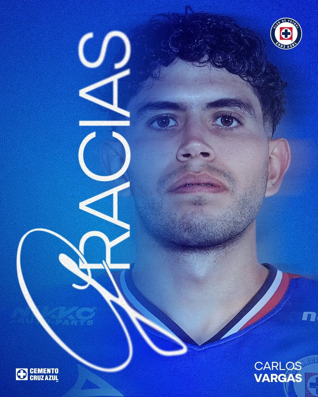 Cruz Azul anunci&oacute; la baja de Carlos Vargas