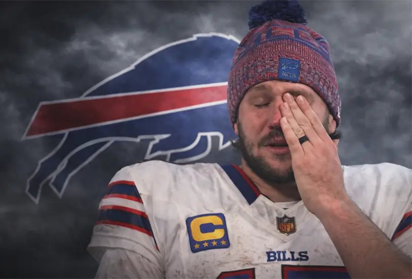 Josh Allen, entre l&aacute;grimas: los Bills caen en playoffs ante los Broncos