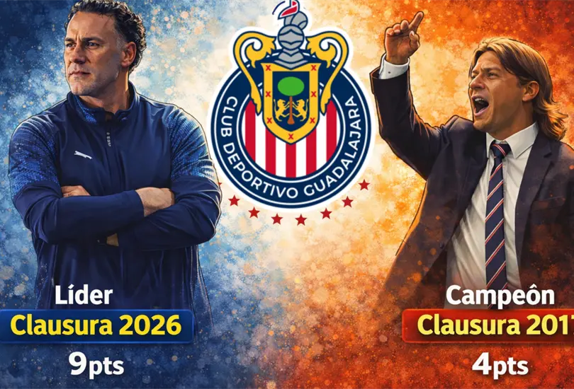 El Chivas de Gabriel Milito lidera el Clausura 2026 con paso perfecto (9 puntos), mientras que el equipo campe&oacute;n de Mat&iacute;as Almeyda en 2017 inici&oacute; con 4 unidades.
