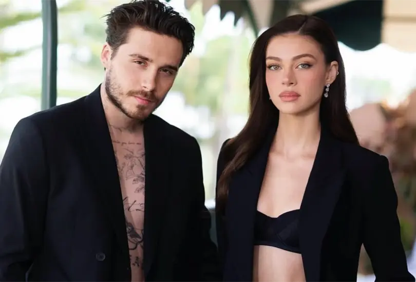 Brooklyn Beckham junto a su esposa, Nicola Peltz.