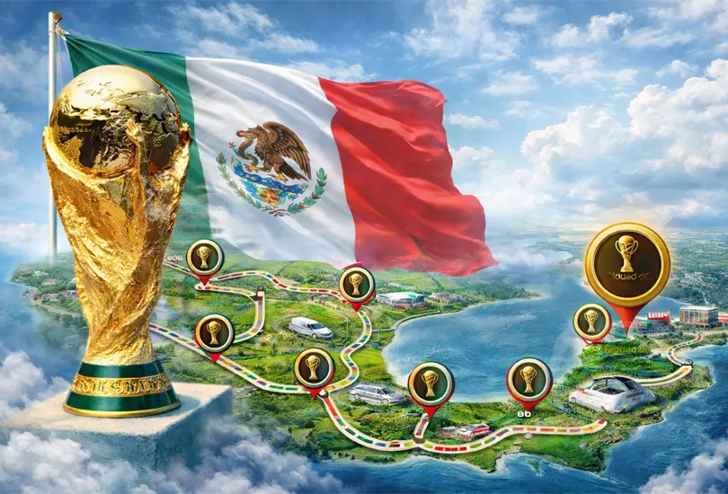 El trofeo de la Copa del Mundo inicia su recorrido por México rumbo al Mundial 2026.