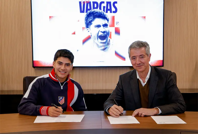 Atl&eacute;tico de Madrid present&oacute; a Obed Vargas como nuevo colchonero