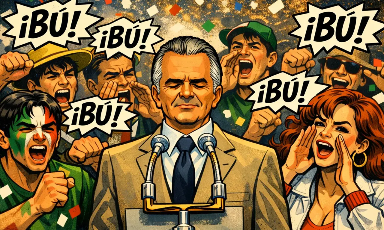  En pleno Mundial de 1986, más de 120 mil personas silbaron a Miguel de la Madrid y Televisa no pudo ocultarlo. 