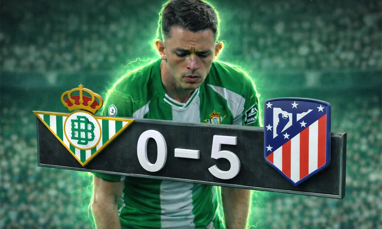  Debut amargo para Álvaro Fidalgo: el Betis fue superado con contundencia por el Atlético y se despidió de la Copa del Rey 