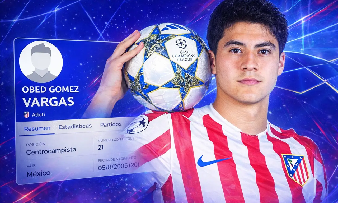  Obed Vargas jugará la Champions League con el Atlético de Madrid 