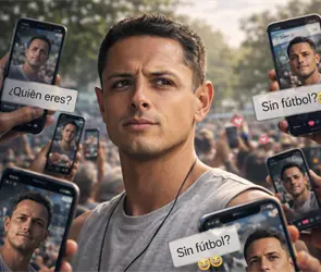 Un nuevo show: Chicharito frente al espejo y lejos del f&uacute;tbol