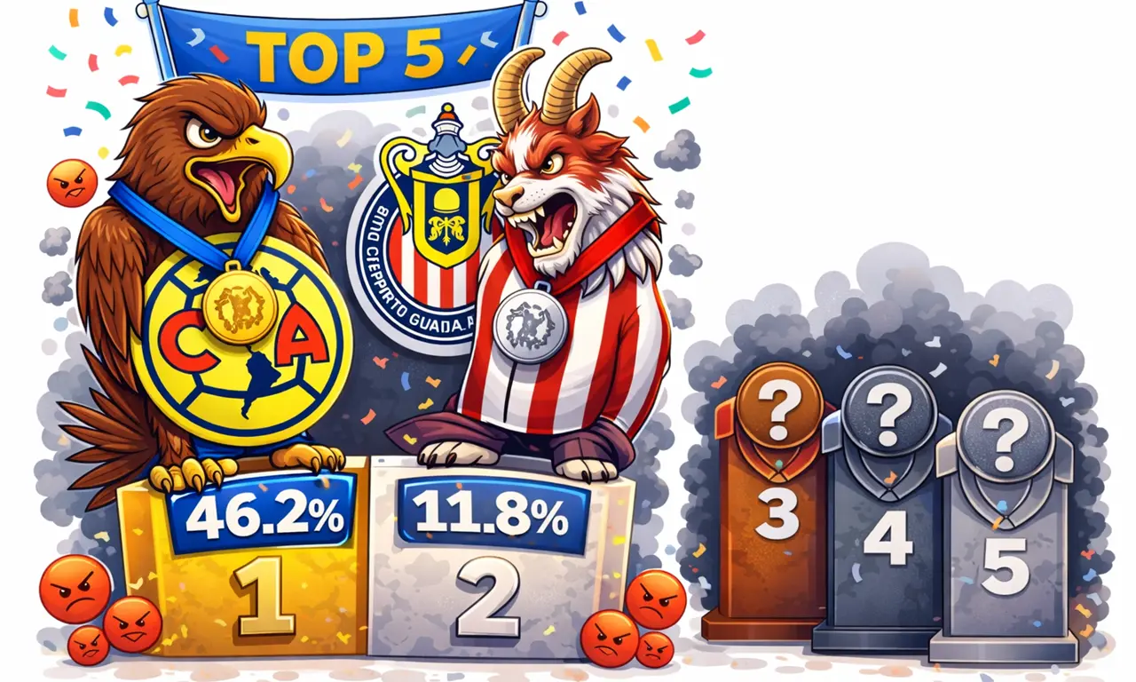  Los más odiados de la Liga MX 2026: América lidera 