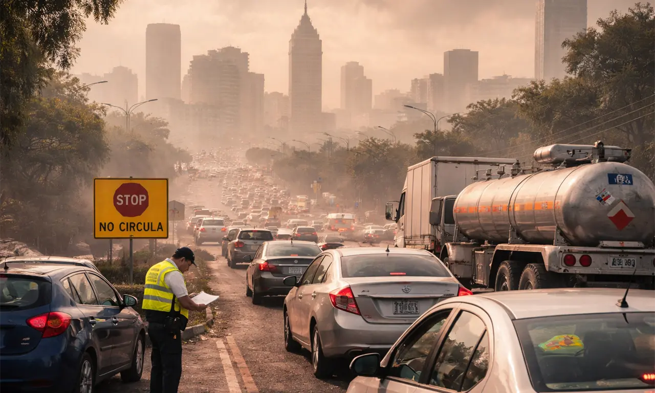  La Fase I de contingencia ambiental por ozono en la ZMVM restringirá mañana sábado la circulación de vehículos 