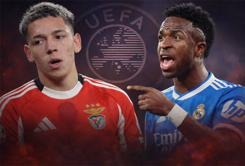 El Código Disciplinario de la UEFA contempla un castigo severo para Prestianni si se comprueba que hubo insultos racistas contra Vinícius. El Código Disciplinario de la UEFA contempla un castigo severo para Prestianni si se comprueba que hubo insultos racistas contra Vinícius.