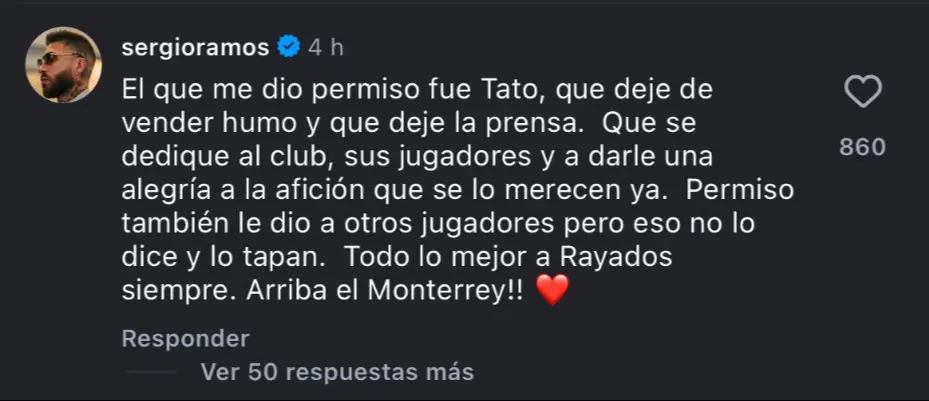 Ramos no se qued&oacute; de brazos cruzados