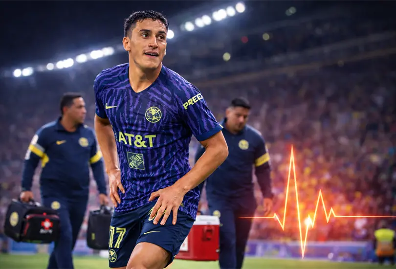 Alejandro Zendejas se resiente físicamente y enciende las alarmas en Coapa; el América suma otra baja sensible previo a su duelo ante Puebla. Alejandro Zendejas se resiente físicamente y enciende las alarmas en Coapa; el América suma otra baja sensible previo a su duelo ante Puebla.