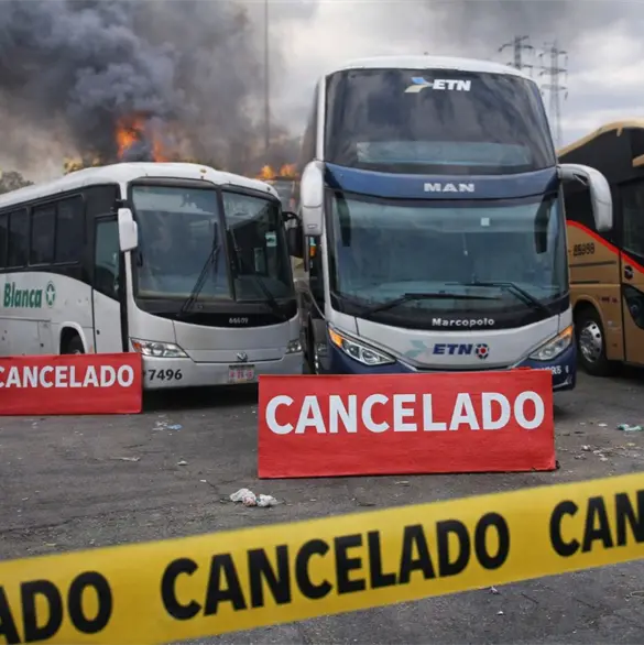 Empresas de transporte cancelan servicio tras hechos en Jalisco Empresas de transporte cancelan servicio tras hechos en Jalisco
