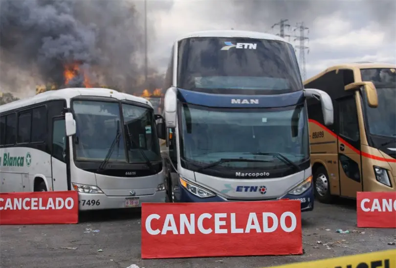 Corridas de transporte cancelan viajes