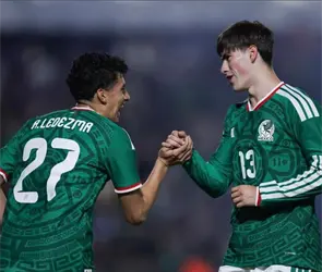Armando Gonz&aacute;lez marca su primer gol con el Tri