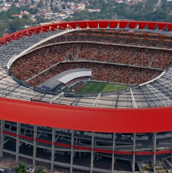 &iquest;Una lona? La pol&eacute;mica foto del Estadio Azteca que hizo arder a la afici&oacute;n