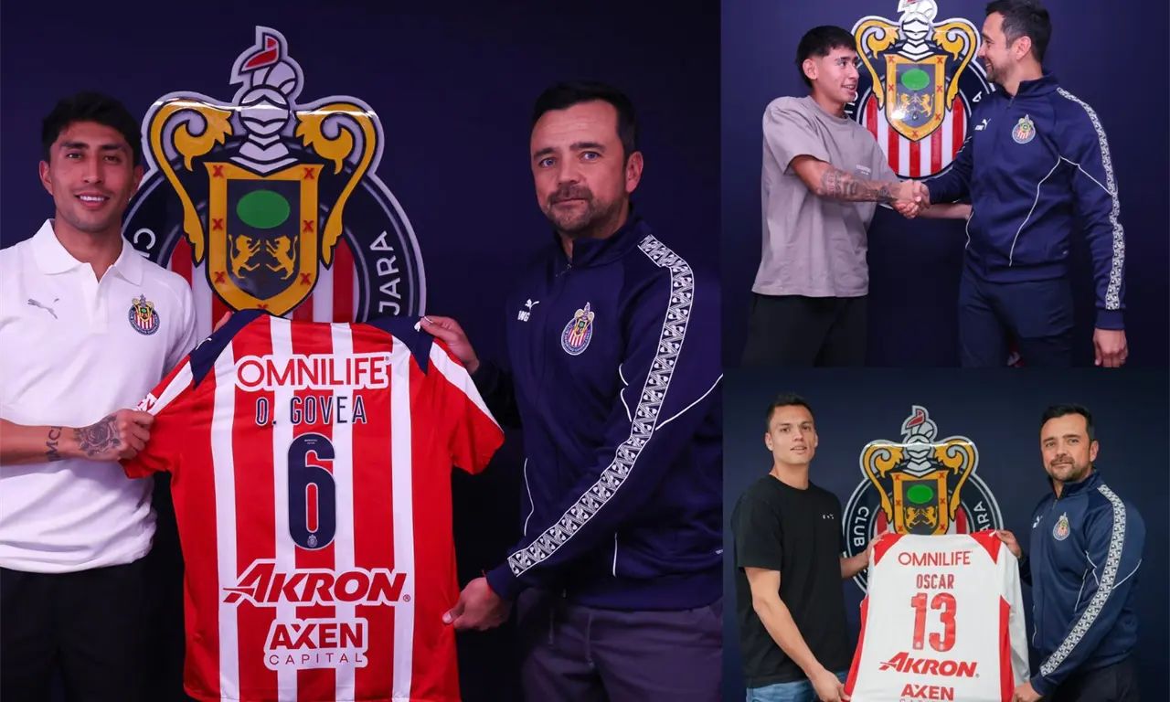  Omar Govea, Óscar Whalley y Santiago Sandoval renovaron con Chivas y refuerzan el proyecto del Rebaño rumbo a los próximos torneos. 