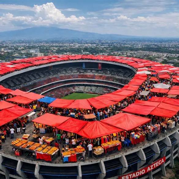 Tsunami de burlas por la "lona" del Estadio Azteca