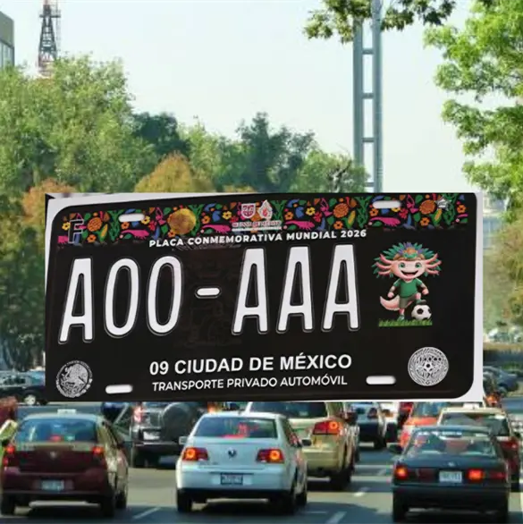 Placas del Mundial 2026 en CDMX: precio, dise&ntilde;os y c&oacute;mo tramitarlas