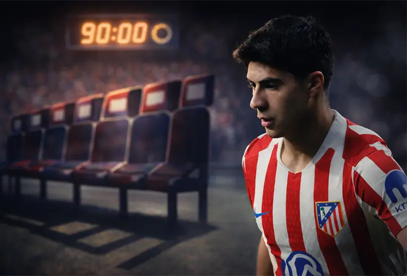 Preocupa en México la falta de minutos de Obed Vargas con el Atleti Preocupa en México la falta de minutos de Obed Vargas con el Atleti