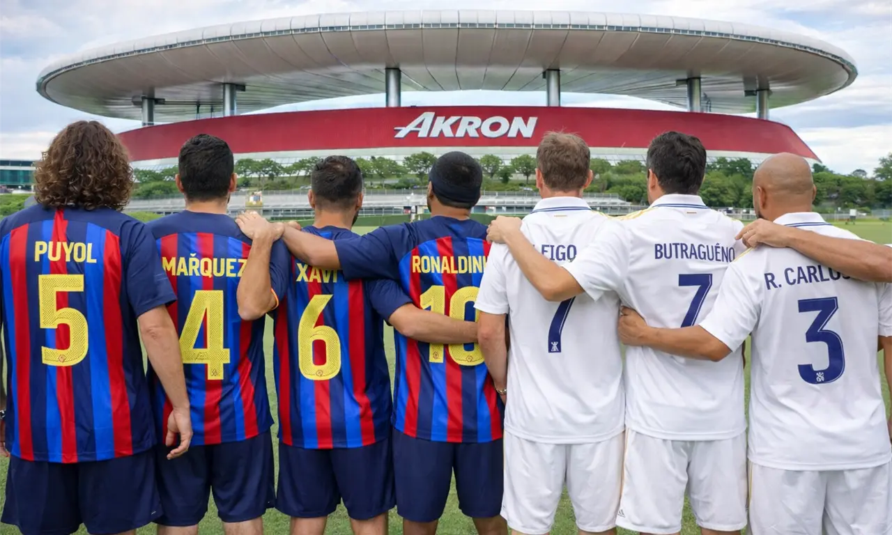  Leyendas del Real Madrid y Barcelona ya entrenan en Guadalajara 