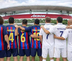 Leyendas del Real Madrid y Barcelona ya entrenan en Guadalajara