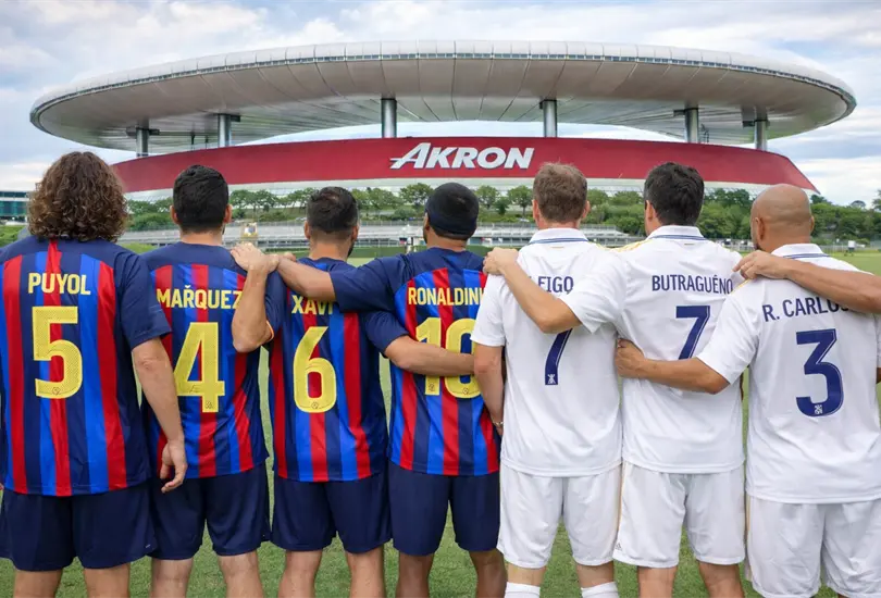 Leyendas del Real Madrid y Barcelona ya entrenan en Guadalajara