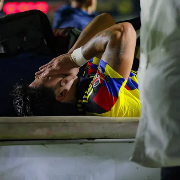 Un hospital Am&eacute;rica, la escalofriante imagen de la lesi&oacute;n de D&aacute;vila