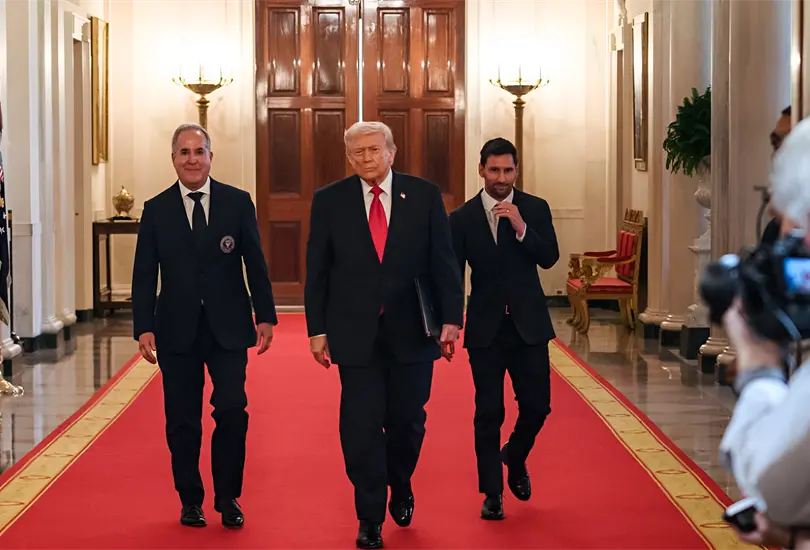 Lionel Messi acudi&oacute; a la Casa Blanca junto al Inter Miami CF
